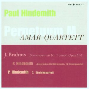 „Paul Hindemith“ P.Hindemith, J.Brahms, 
Amar Quartett 
en avant records